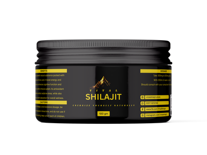 Vital Shilajit - Pure Himalayan Shilajit Resin for Energy & Vitality